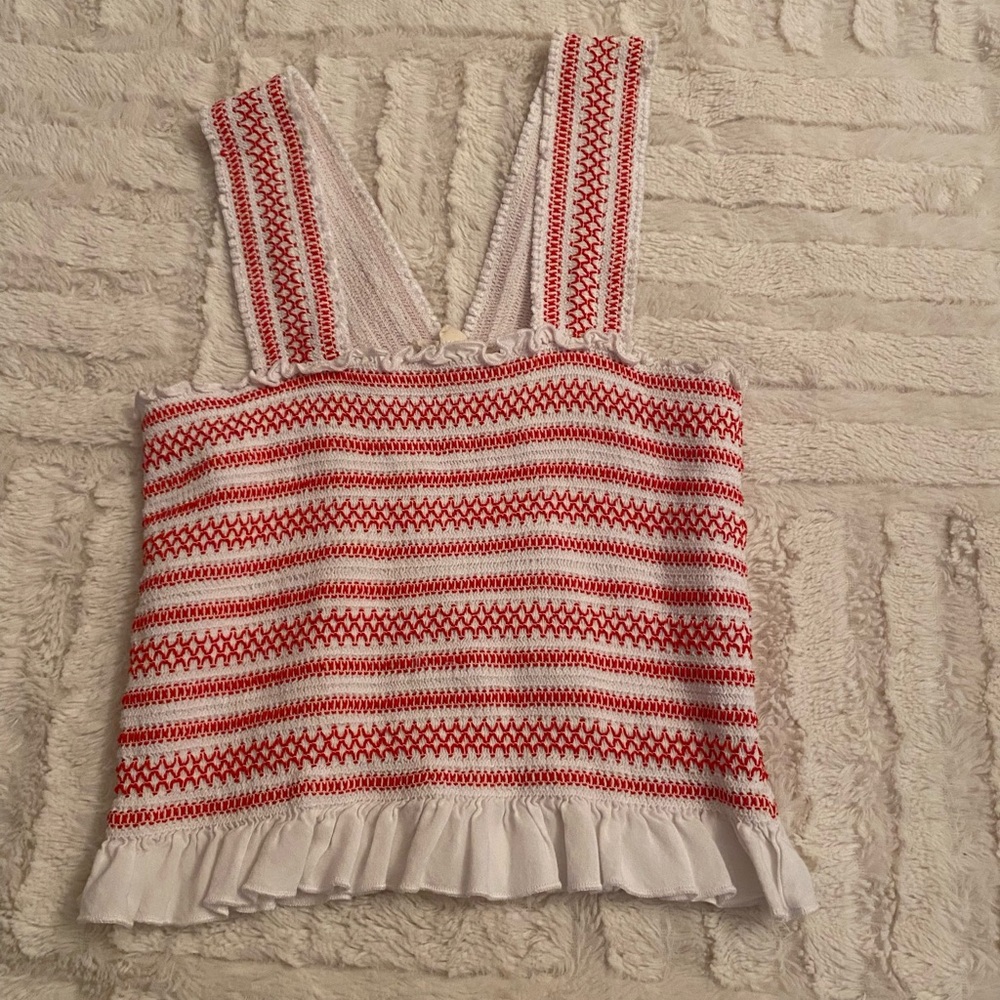 Red and White disty shirted shirt! From Pacsun. Size S.